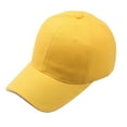 thumbnail image 1 of PMVFHDE Unisex Basic Solid Color Baseball Cap for Daily Casual Wear, Comfortable Sun Hat for Outdoor Recreation, Sports and Everyday Shade Yellow, 1 of 1