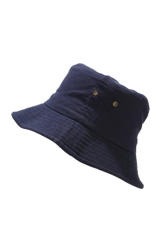 Unisex Bucket Hat Pure Denim UPF 50 Packable Summer Travel Beach Sun Cap Bucket Hats