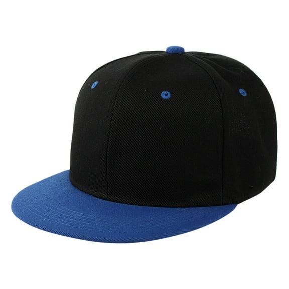 PMVFHDE Unisex Fashion Baseball Cap Adjustable Strap Back Closure Sporty Snapback Hat for Men Women Blue