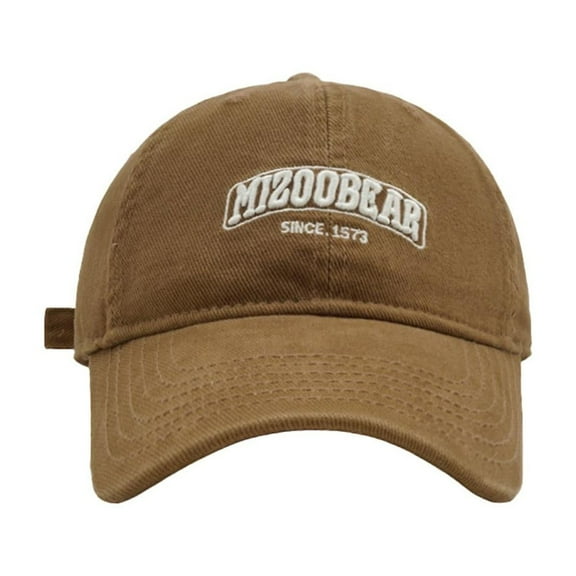 PMVFHDE Unisex Fashion Embroidered Soft Top Baseball Cap Wide Brim Dad Hat for Outdoor Activities Gold