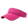 thumbnail image 1 of PMVFHDE Unisex Solid Color Baseball Cap Classic Adjustable Sun Hat for Tennis Activities Outdoor Sports Hot Pink, 1 of 1