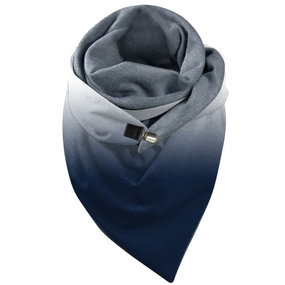 PMVFHDE Universal Winter Scarf Elegant Printed Design Double Layer Warm Soft Comfortable Fashion Accessory for Women and Men