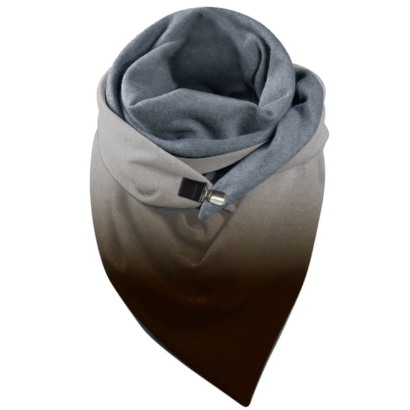 PMVFHDE Universal Winter Scarf Elegant Printed Design Double Layer Warm Soft Comfortable Fashion Accessory for Women and Men