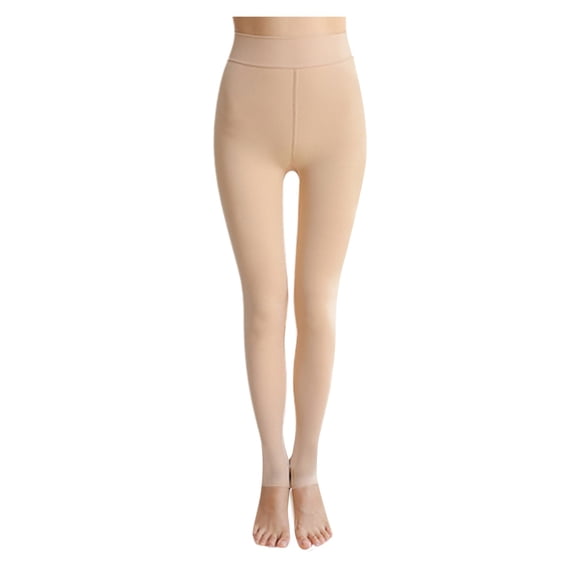 PMVFHDE Velvet Tights for Women with Enhanced Thickness and Elastic Comfort Beige