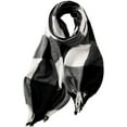 thumbnail image 1 of PMVFHDE Winter Scarf for Women Shawl Soft Feel Tassel Plaid Large Oversized Scarves Wraps Black,One Size, 1 of 8