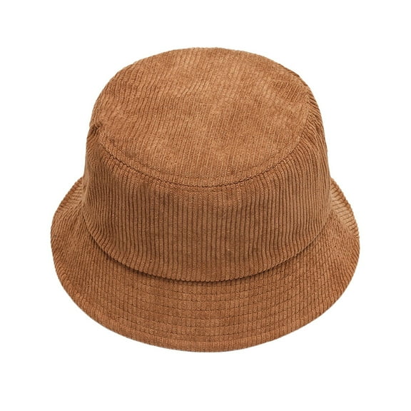 PMVFHDE Winter Women's Solid Color Daily Casual Bucket Hat Outdoor Warm Sunshine Soft Velvet Fisherman Hat Coffee