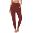 thumbnail image 1 of PMVFHDE Women Casual Loose Cropped Pants With Pockets Elastic High Waist Yoga Pants For Work Comfort Red，S, 1 of 6