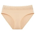 thumbnail image 1 of PMVFHDE Women Cotton Underwear Solid Color Casual Comfort Soft Everyday Triangle Briefs Exquisite Design Breathable Panties Cotton Underwear For Women A,XXL, 1 of 2