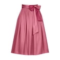 thumbnail image 1 of PMVFHDE Women Festival Skirt Holiday Skirts For Women Skirts For Women Bow Tie Waistband Adjustable Wrap Apron Oktoberfest Party Hot Pinkï¼L, 1 of 2