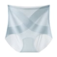 thumbnail image 1 of PMVFHDE Women High Rise Smooth Silk Sports Underwear Cross Back Seamless Breathable Plus Size Rear Lift Triangle Panties Plus Size Underwear For Women Blue,XL, 1 of 5