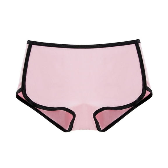 PMVFHDE Women High Waisted Leak Proof Underwear Overnight Panties Assorted Color Fashion Print Briefs For Menstrual Cycle High Waisted Underwear For Women Pink,XL