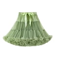 thumbnail image 1 of PMVFHDE Women Layered Party Skirts For Women Elegant Ballet Puff Style High Waist Dance Casual Formal Occasions Flowy Skirt Green,One Size, 1 of 2