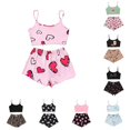 thumbnail image 1 of PMVFHDE Women Silk Satin Pajama Set Floral Lace Sleepwear with Matching Robe Three Piece Nightwear Light Pink,L, 1 of 4
