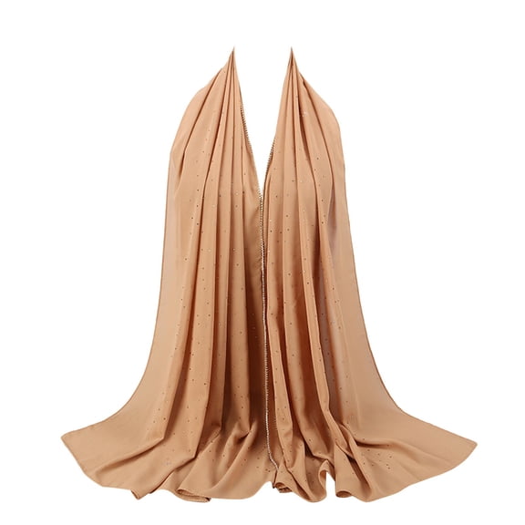 PMVFHDE Women's Chiffon Head Scarf Elegant Flowing Long Shawl Wrap Hijab Fashion Accessory for Spring and Summer Seasons F