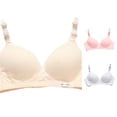 thumbnail image 1 of PMVFHDE Women's Convenient All Breastfeeding Nursing Maternity Bra Without Steel Ring Soft Stretch Full Coverage Adjustable Clasp Daily Wear Pregnancy Postpartum Wirefree Sleep Beige - XXXL, 1 of 4