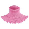 thumbnail image 1 of PMVFHDE Women's Detachable Knit Collar High Neck Scarf, Warm Turtle Neck Like Accessory for Women, Fashionable Layering Piece for Sweaters and Coats Pink, 1 of 1