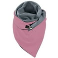 thumbnail image 1 of PMVFHDE Women's Double Layer Snap Closure Triangle Scarf for Fall and Winter, Solid Color Warm Wrap for Women, Fashionable High Neck Style Scarf for Cold Weather Pink, 1 of 5