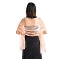 thumbnail image 1 of PMVFHDE Women's Elegant Solid Color Wedding Party Shawl, Thin Lightweight Evening Dress Wrap for Women, Decorative Pearl Luster Scarf for Formal Events I, 1 of 1
