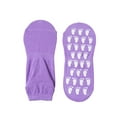 thumbnail image 1 of PMVFHDE Women's Grip Sports Socks for Yoga and Pilates, Indoor Home Floor Socks, Dance Socks with Traction for Practice and Home Workouts Purple,One Size, 1 of 3