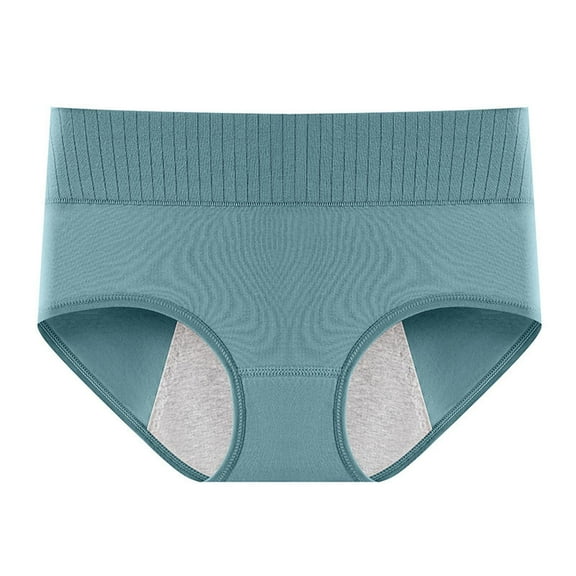 PMVFHDE Women's Leakproof Menstrual Underwear Extended Crotch Full Coverage Breathable Comfortable Panties for Daily