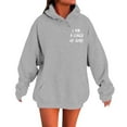 thumbnail image 1 of PMVFHDE Women's Printed Pullover Hoodie with Pocket Oversized Comfort Fit Long Sleeve Casual Streetwear Fall Winter Fashion TopGrey，XXXXL, 1 of 6