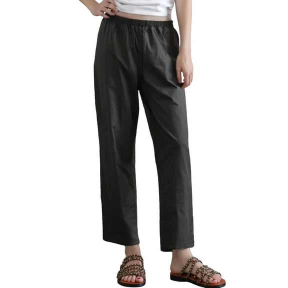 PMVFHDE Women's Protective Pants Double Layer Outdoor Activity Hiking Gardening Durable Trousers Black,L