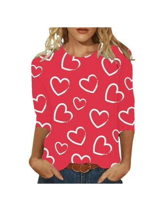 Valentine's Day - Happy Valentines Day Sign Red Adult T-Shirt - Large 