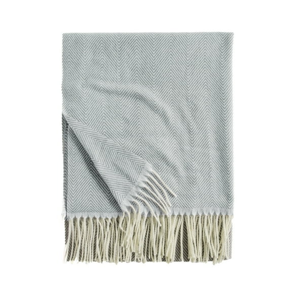 PMVFHDE Women's Thick Stripe Pattern Scarf Winter Warm Fringe Shawl, Solid Color Warm Wrap for Women, Elegant Cape Scarf for Fall and Winter Grey