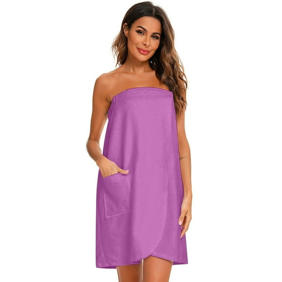 PMVFHDE Womens Bathrobe Towel Hotel Nightrobe Thickened Absorbent Comfortable Sleepwear&nbsp;Robes For Women Red，S