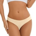 thumbnail image 1 of PMVFHDE Womens Underwear Casual Solid Color Cotton Gusset Low Waist Half Coverage Sports Triangle Briefs Beige，L, 1 of 5