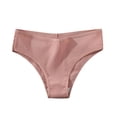 thumbnail image 1 of PMVFHDE Womens Comfortable Medium Waist Underwear All Season Cotton Gusset Breathable Solid Color Briefs Cotton Underwear For Women Pink，L, 1 of 6