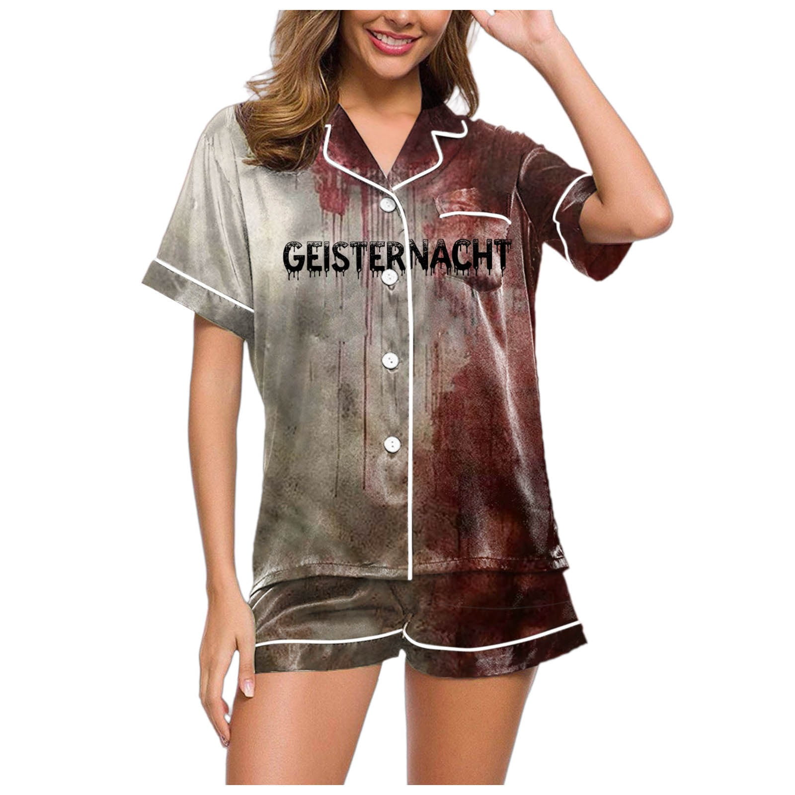 PMVFHDE Womens Halloween Costumes 2024 Women's Two Piece Outfits For