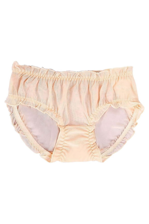 Womens Sheer Mesh Breathable Floral Plus Size Fashion Solid Color Triangle Underwear Plus Size Underwear For Women Beige,L