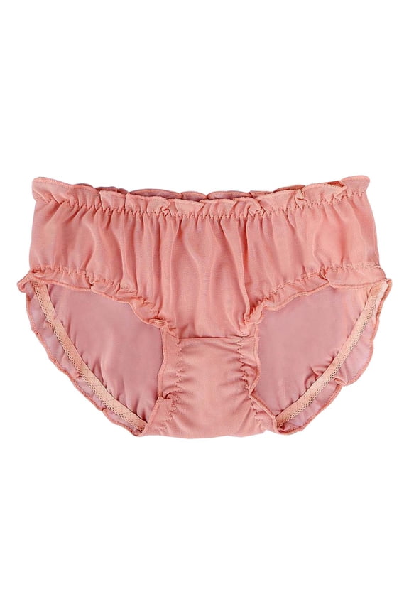 Womens Sheer Mesh Breathable Floral Plus Size Fashion Solid Color Triangle Underwear Plus Size Underwear For Women Rose Gold，L