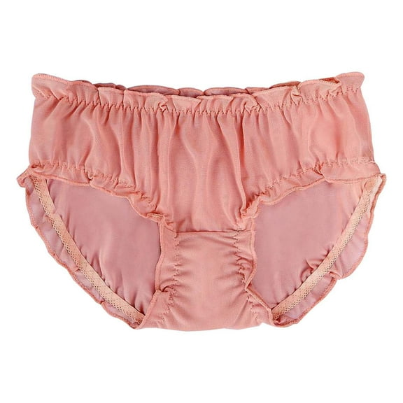 PMVFHDE Womens Sheer Mesh Breathable Floral Plus Size Fashion Solid Color Triangle Underwear Plus Size Underwear For Women Rose Gold，M