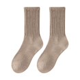 thumbnail image 1 of PMVFHDE Womens Socks Fall Winter Solid Thick Warm High Crew Stackable Socks, 1 of 2