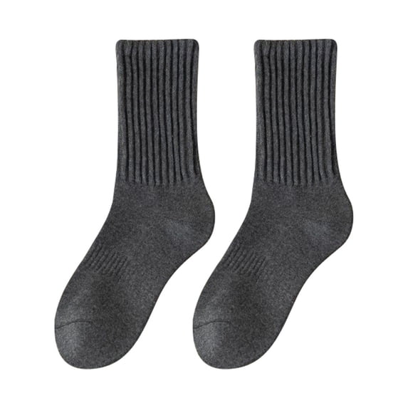 PMVFHDE Womens Socks Fall Winter Solid Thick Warm High Crew Stackable Socks