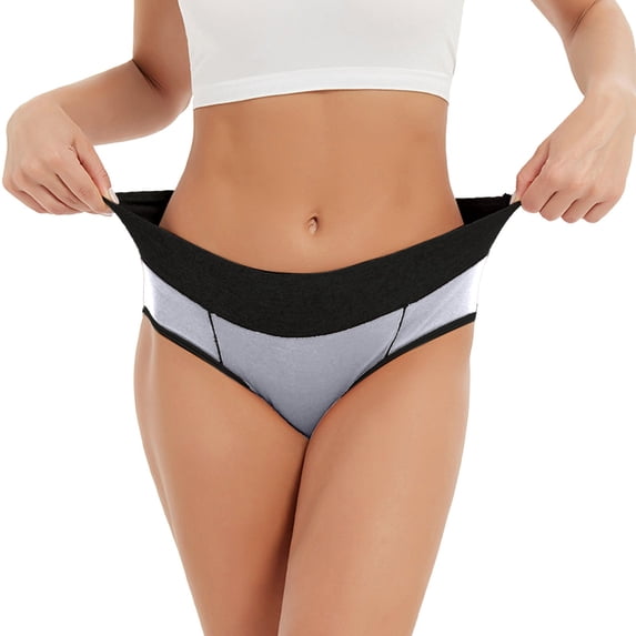 PMVFHDE Womens Solid Color Underwear High Waisted Full Coverage Comfortable Ladies Triangle Briefs High Waisted Underwear For Women J,XL