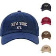 thumbnail image 1 of PMVFHDE York Letter Print Adjustable Baseball Sun Hat For Kids Leisure Ages 2-8, 1 of 4