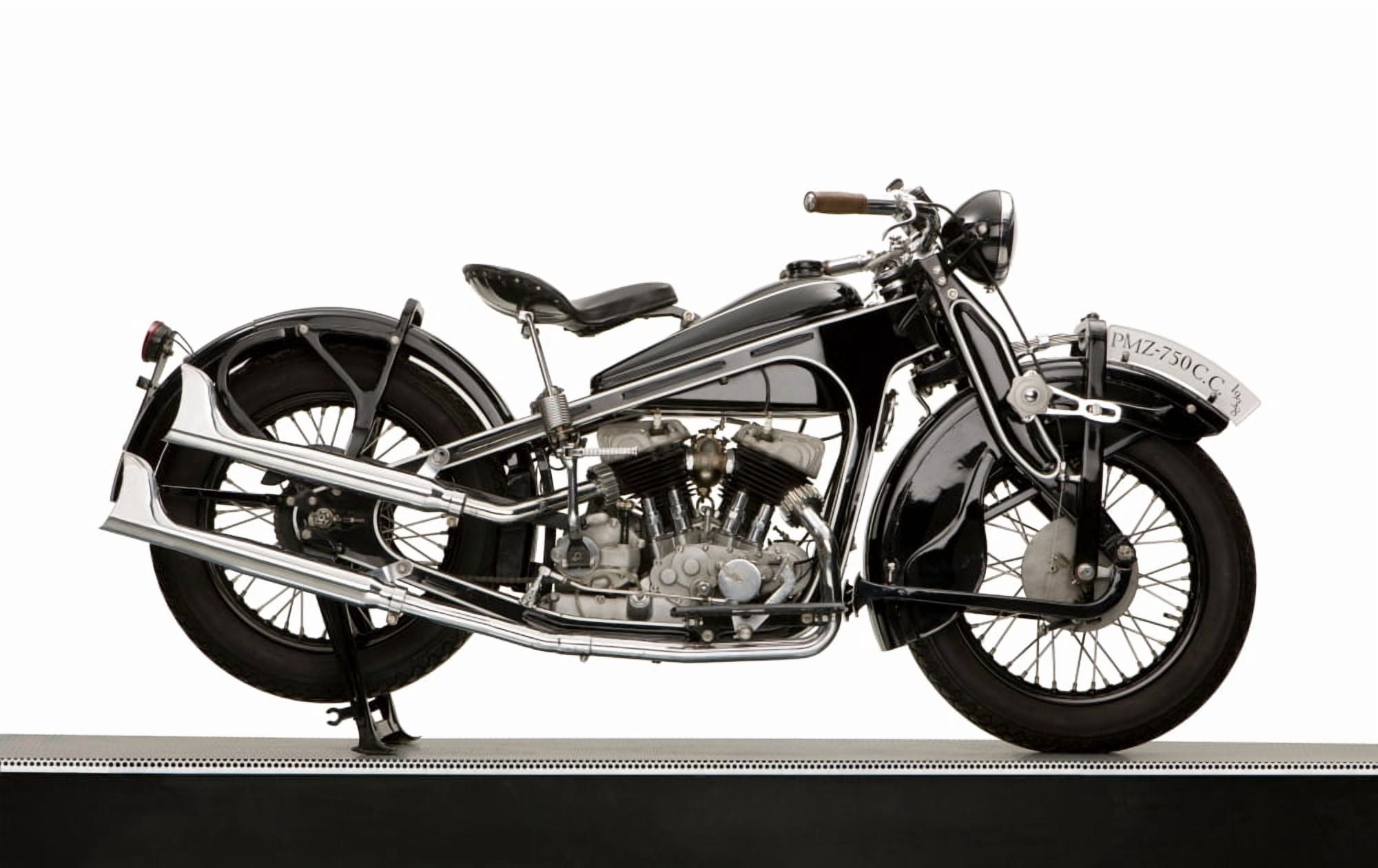 PMZ a750 Russian V twin motorcycle from the 1930s Canvas Art - Panoramic Images (12 x 20)