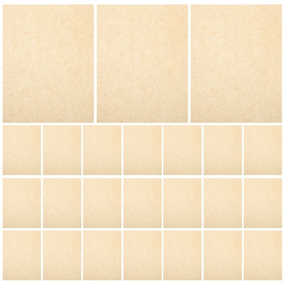 PTOOTP Paper Sheets Natural Wood Pulp 100 Sheets 9.82X7.86X0.02In