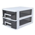 thumbnail image 1 of PTOOTP Stackable Plastic Storage Drawers White 1 Piece Organizer Rack for Home Office and Closet, 1 of 5