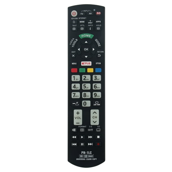 PN-1LC Replaced Universal Learning Remote Control for Panasonic LED LCD TV