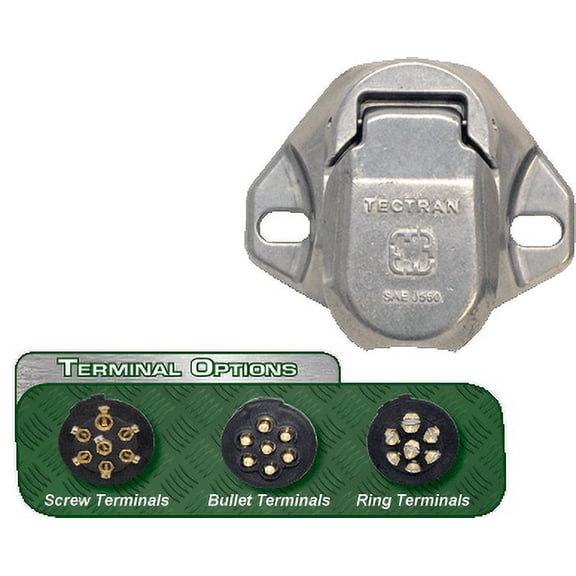 PN 670-75L 7 Way Sckt.Assy W/Clip (Pack of 1)