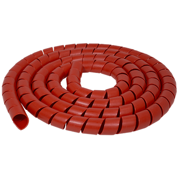 PN 820SPRR-Q Spiral Wrap - Red 25ft (Pack of 1)