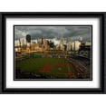 thumbnail image 1 of PNC Park 2x Matted 36x28 Large Black Ornate Framed Art Print from the Stadium Series, 1 of 2