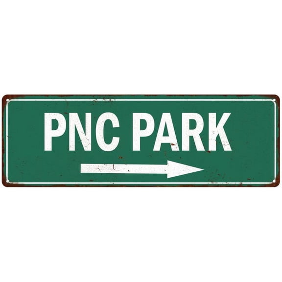 PNC Park Vintage Look Ballpark Baseball Metal Sign 6x18 206180073023