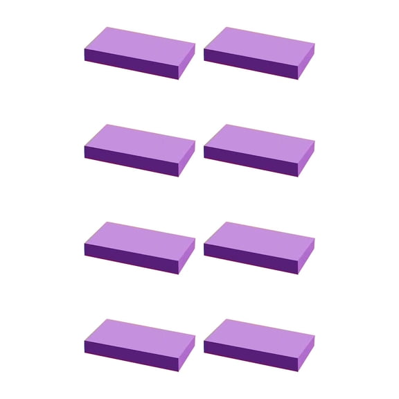 PNCF 8-Pack Lined Strip Sticky Notes, Fluorescent Neon Self-Stick Memo Pads for Checklist & Agenda Planning, Removable Adhesive Notepad Strips for Desktop Storage, Lined Note