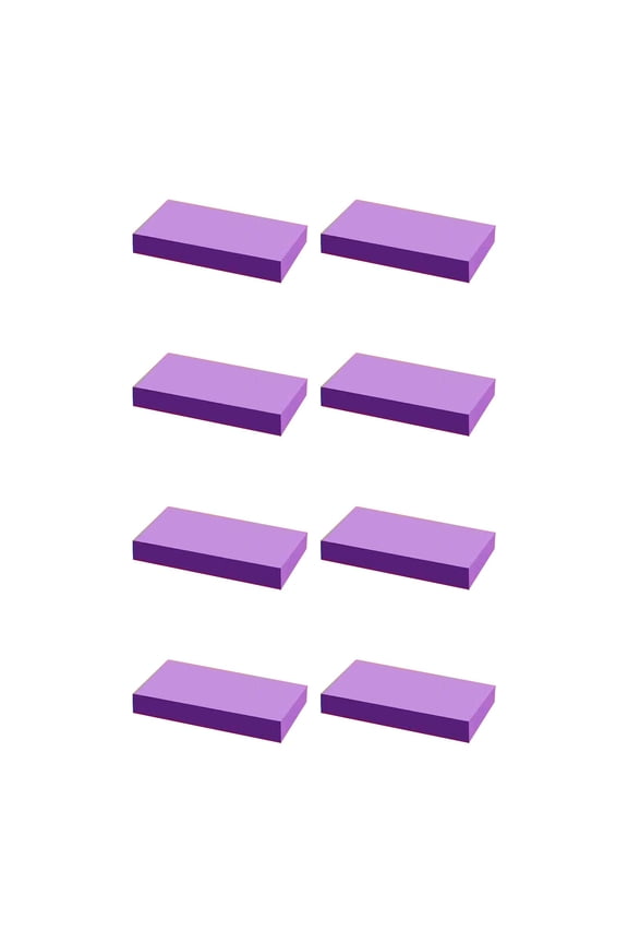 8-Pack Lined Strip Sticky Notes, Fluorescent Neon Self-Stick Memo Pads for Checklist & Agenda Planning, Removable Adhesive Notepad Strips for Desktop Storage, Lined Note