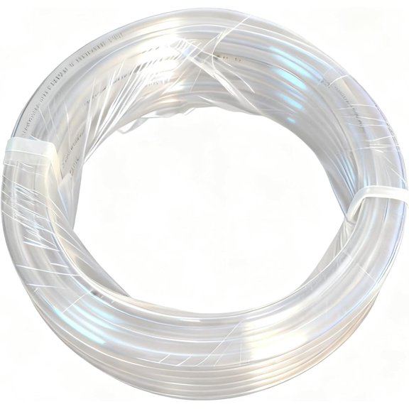 PNEUMATIC 12mm OD 8mm ID Polyurethane PU Air Hose Pipe Tube 5 Meter 16.4ft for Air Line or Fluid Transfer Transparent